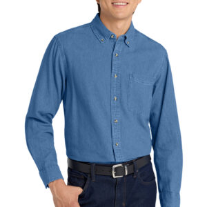 Port Authority® Long Sleeve Denim Shirt